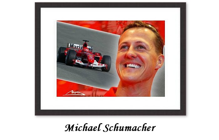 Michael Schumacher Framed Print